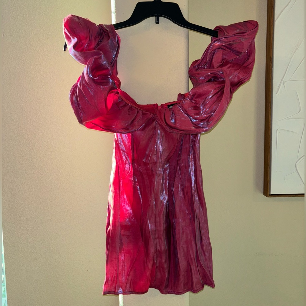 PrettyLittleThing Vibrant Pink Dress